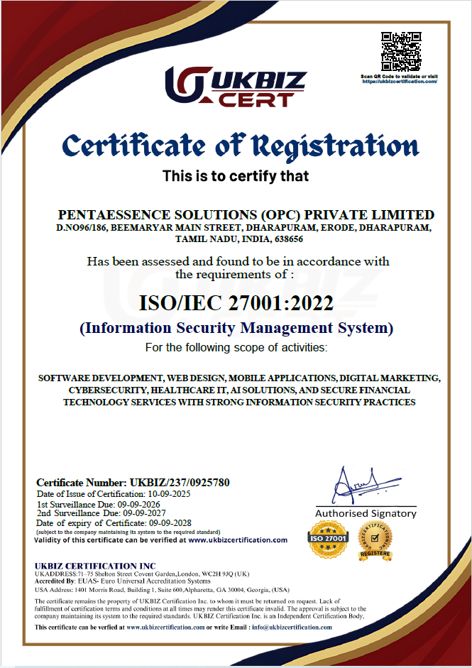 ISO/IEC 27001:2022 Certification
